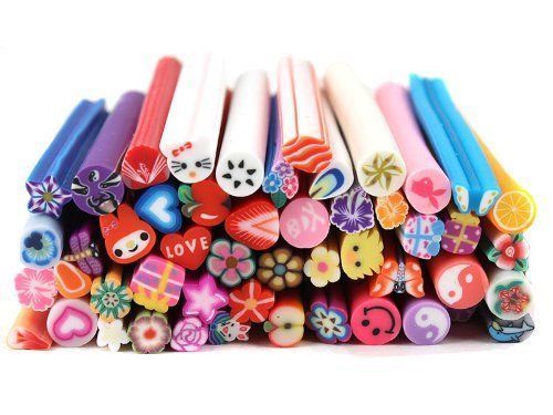 Bastoncini fimo nail art - bastoncini,